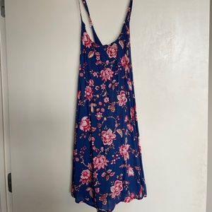 Abercrombie & Fitch floral keyhole back mini dress